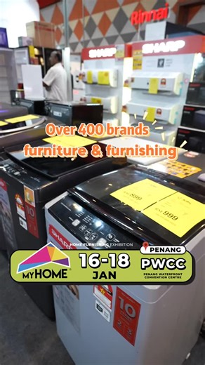 MyHome on Instagram: "💥 The 𝗠𝗢𝗦𝗧 𝗰𝗮𝘀𝗵 𝘃𝗼𝘂𝗰𝗵𝗲𝗿 home expo - 𝗠𝗬𝗛𝗢𝗠𝗘 𝗘𝗫𝗛𝗜𝗕𝗜𝗧𝗜𝗢𝗡 is coming to 𝗣𝗪𝗖𝗖 𝗣𝗲𝗻𝗮𝗻𝗴🏡 Featuring 𝗢𝗩𝗘𝗥 𝟰𝟬𝟬 𝗕𝗥𝗔𝗡𝗗𝗦 and 𝗰𝗼𝗺𝗽𝗹𝗲𝘁𝗲 home categories, 𝗔𝗟𝗟 𝗶𝗻 𝗼𝗻𝗲 𝗽𝗹𝗮𝗰𝗲. 📍𝟭𝟲–𝟭𝟴 𝗝𝗮𝗻 | 𝗣𝗪𝗖𝗖 | 𝟭𝟭𝗮𝗺 - 𝟵𝗽𝗺 ✨ From sofa 🛋️, mattress 🛏️, home appliances📺, dining table, wardrobe, smart lock, security doors🚪, sanitary ware, curtain & flooring and so much more! ‼️𝗧𝗛𝗥𝗘𝗘 𝗱𝗮𝘆𝘀 𝗼𝗻𝗹𝘆 to lock in