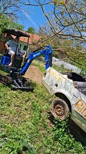 25K views · 71 reactions | Mini Excavator lift car #test #experiment | True or False Experiments | Facebook