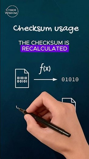 What is checksum? #cybersecurity #cyber #checksum