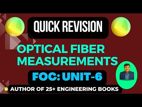 QUICK REVISION (OPTICAL FIBER MEASUREMENTS ) (UNIT 6)