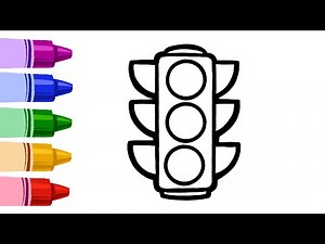 Traffic light | Easy Drawing and Colouring for Kids | ArtKid