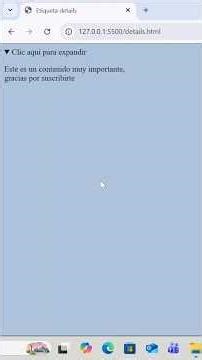Debes conocer esta etiqueta en HTML 🤯, acordeón sin JavaScript #programacion #html