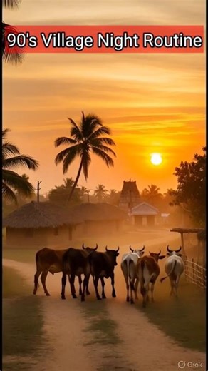 90’s Village Night Time Routine | Pure ASMR Village Life 🌙