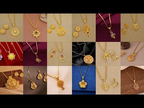 Latest Trending Lightweight Gold Chain Pendant Set Design 2025/New Gold Locket Design/Gold Jewellery