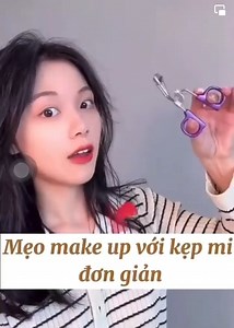 Tips makeup với kẹp mi đơn giản dành cho các nàng ❤️ Cre: facebook | Mỹ phẩm Kissme