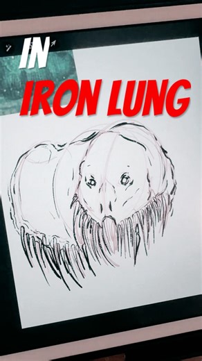 Drawing the creature from IRON LUNG - Creature Design: #ironlung #art