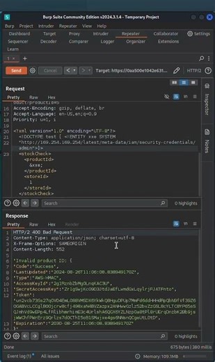 Using XXE to perform SSRF