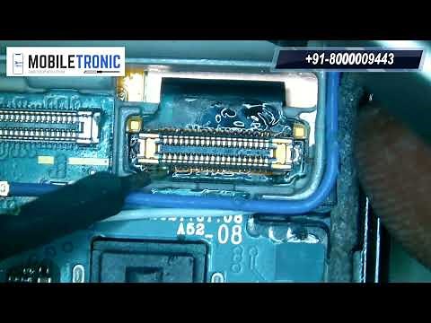 Samsung A52 black screen display repair - 40 pin FPC connector replace without Disassembling