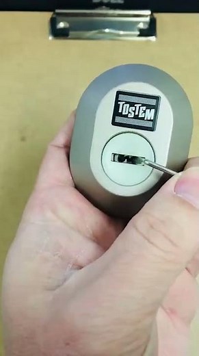 トステム（美和ロックPSキー）シリンダーをスコープを使って鍵穴から覗く♪【鍵屋】【カギ屋】 #shorts