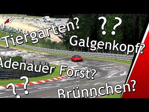Nordschleife Track Sections and Corner Names - Study Guide