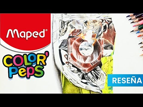 Reseña Colorpeps de Maped pintando con lapices escolares