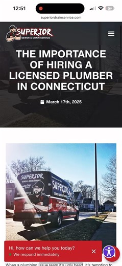 Thinking about hiring a handyman or a friend to fix your plumbing? You might want to think twice. Cutting corners can cost you big in the long run - from code violations to water damage. Hiring a licensed plumber means your home, wallet, and peace of mind are protected. Read our latest blog to learn why it matters: € https://www.superiordrainservice.com/the- importance-of-hiring-a-licensed-plumber-in-connecticut/ #ConnecticutPlumber #LicensedPlumber #SuperiorSewerAndDrainService #WesterlyRI #RIP
