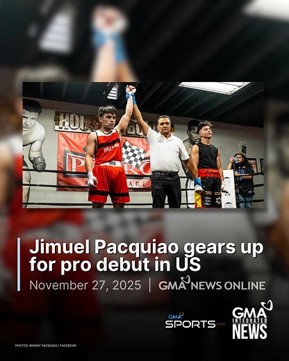 CONTINUE THE LEGACY 🇵🇭 Emmanuel “Jimuel” Pacquiao Jr., the eldest son of Manny Pacquiao, is out to prove that greatness runs through his veins as he follows in his father’s footsteps. The second-generation boxer will make his professional debut in the co-main event of Manny Pacquiao Promotion’s maiden event in the United States on November 29 (November 30, Manila time). He will take on fellow newcomer Brendan Lally at the Pechanga Resort Casino in Temecula, California. "It's a big moment for m