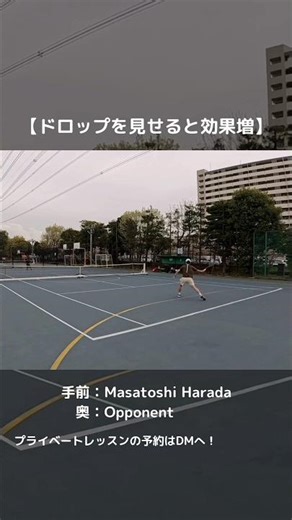 Drop shots work better once shown🎾 #テニス #tennis #테니스 #TENEZ #dropshotplay #tennistactics