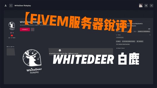 【Fivem服务器测评】现在国内的全RP到底值不值得玩？！