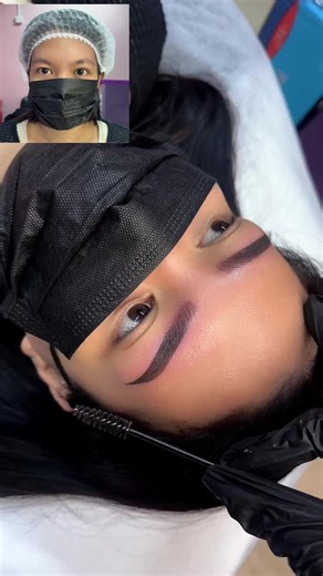 Procedure: Nano combination brows with hair by hair machine strokes advanced techniques. ⛔️we don’t use microblading (blade) dm to book your appointment 📲33695877 📍juffair #mistybrowsbahrain #mistybrows #bahrain #powderbrows #nanocombinationbrows