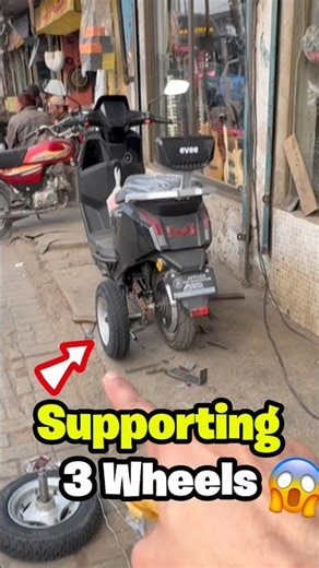 2 Wheel to 3 Wheel Scooty Conversion | Disabled Life Struggle❤️‍🩹