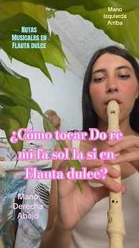 Aprende ¿Notas en flauta dulce? Do re mi fa sol la #tutorialflautadulce #flautadulce #clavedesol
