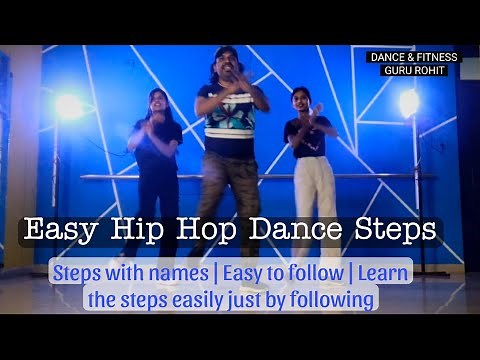 Easy Hip Hop Dance Steps with names | Easy to follow and learn | Beginners level #easydancesteps