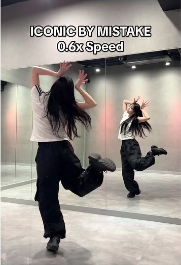‘ICONIC BY MISTAKE’ Dance Tutorial☝🏻(0.6x Speed) #lesserafim #illit #katseye #iconicbymistake
