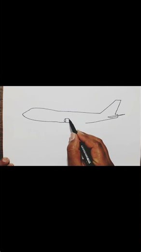 How to draw Boeing 747 #art #howtodraw #easydrawing #draw