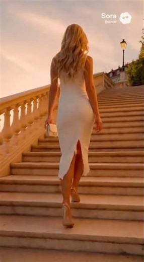 She Walks. Calm and Untouchable.