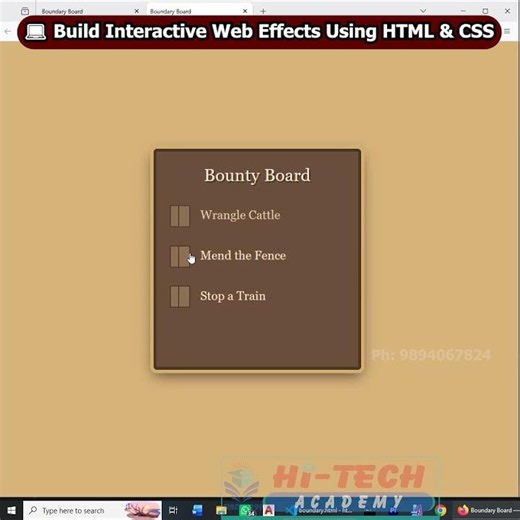 💻 Build Interactive Web Effects Using HTML & CSS