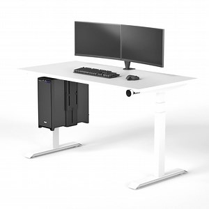 Elevate Ergonomics Rectangle Battlestation Desk - White (1500x750mm)