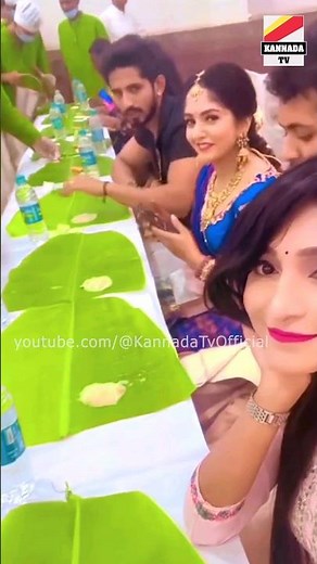 💖ಮದುವೆ ಊಟ 🥰 ಭವ್ಯ ಗೌಡ & ಧನುಷ್ | Geetha Serial bhavya gowda and dhanush bhavya marriage food #shorts s