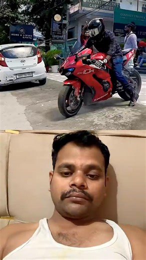 Kawasaki ninja zx10r Modified in red colour☠️👽❤️#shortsfeed #shortvideo #zx10r #shortsviral