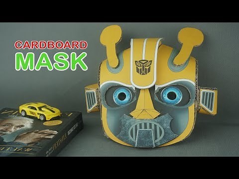 BigS_transforming #12 || Cute Bumblebee Mask out of Cardboard (available template)
