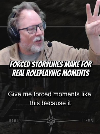 Forced Storylines Enhance Roleplaying in Games