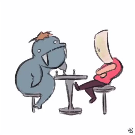 Yesterday,my #friend and I were trying to learn #chess ...I think that was fine:#animate #artist #animation #doodles