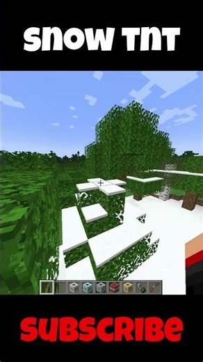 Snow Tnt #shorts #minecraft