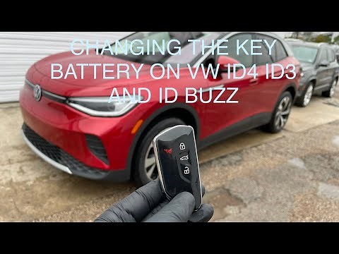 How to replace the key fob battery on Volkswagen ID4, ID3 and VW BUZZ