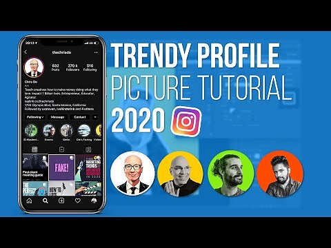 How to edit a Trendy Profile Picture for Instagram in 2020! (Quick & Easy!)
