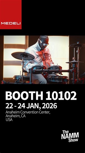 Medeli Electronics on Instagram: "Medeli is bringing their latest keyboards, digital instruments, and innovative music tech to NAMM 2026, the world’s premier music trade show where top brands and music enthusiasts come together. Come see, play, and feel why Medeli is trusted by musicians worldwide! 🏛 Hall B, Booth 10102 (NAMM Member Center side) 📍 Anaheim Convention Center, 800 W. Katella Ave, Anaheim, CA 92802, USA 📅 January 22 - 24, 2026 #Medeli #AshunSoundMachine #NAMM2026 #KeyboardLife #M