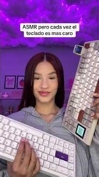 ASMR pero cada vez el teclado es más caro 💸⌨️ #asmrkeyboard #teclado #asmrshorts #keyboardsounds