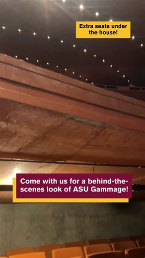 Ever wanted to step backstage at ASU Gammage? Here is your exclusive look into one of our tech tours, which showcases everything from our dressing rooms to the extra house seats we store under your feet! What is your favorite part of the theater?🎭 | ASU Gammage