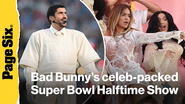 Bad Bunny celebrates Puerto Rico in celeb-packed Super Bowl 2026 halftime show performance