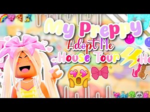 ★My *PREPPY* Creative Adopt Me House Tour★🌴 Queensland House Build🎀🌈