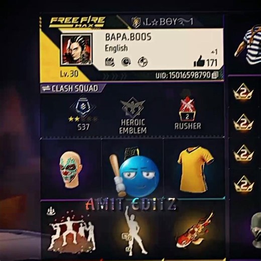 Free fire subscriber uid special edit 🍑💥