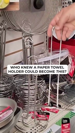 I grabbed 4 paper towel holders from Dollar Tree