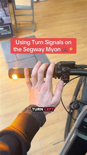 Using Turn Signals on the Segway Myon ↔️💡 #segway #myon #ebike #tutorial