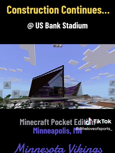 Us Bank Stadium in Minecraft: Building Tutorial