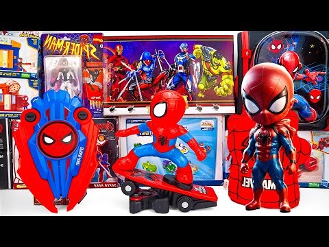 Marvel's Spider-Man Toy Unboxing ASMR | Spiderman remote Control skateboard & Spiderman Bow | Arrow
