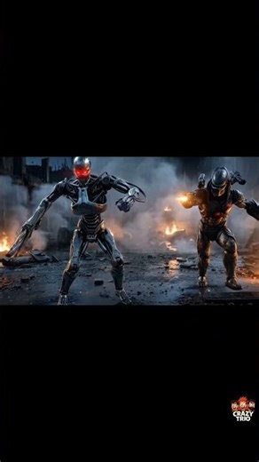 Predator vs Terminator #PredatorVsTerminator#SciFiBattle#EpicFight#AlienHunter#KillerRobot#shorts