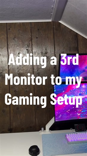Adding a 3rd monitor to my gaming setup #techtok #technology #rdbthetechguy #gaming