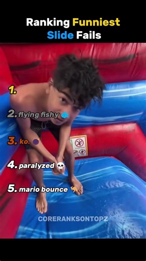 Ranking Funniest Slide Fails 😱