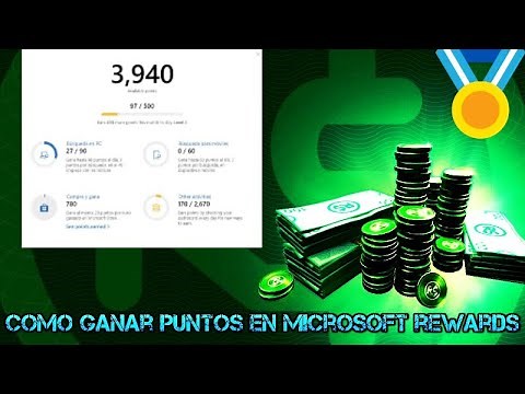 Como ganar puntos en microsoft rewards